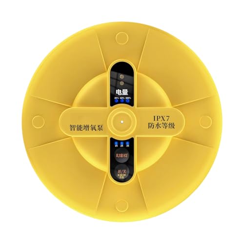 FmtwPhn Bomba de Aire para Acuario | Bomba de Burbujas,Aerador Flotante Portátil Recargable para Estanque Exterior Pescas