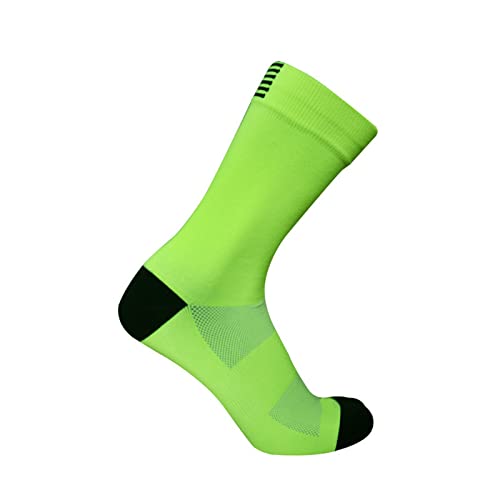 PRIOKNIKO Chaussette Hommes Sport Chaussettes De Cyclisme Respirantes Pour Sports De Plein Air Pour Vélo De Route, C5, Taille Unique