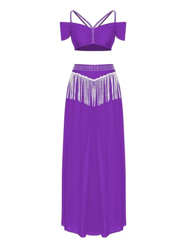 Vêtements danse orientale arabe violet S costume de soirée Freebily