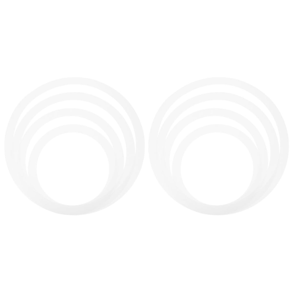 Abaodam 2Sets Snare Drum Mute Rings Portable for Drums Durable Film Material Muffler for Home Snare Drum Parts