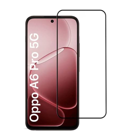 Image of MoCoTech HD+ Edge-to-Edge Tempered Glass for Oppo A6 Pro 5G / Oppo A6X 5G / A6X 4G - Full Screen Protector, 9H, Anti-Scratch, Case Friendly, Ultra Clear with Easy Installation Kit