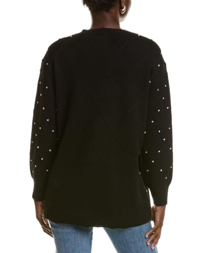 Anne Klein Womens Embellished Pullover Sweater2