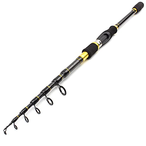 Visstang/visserspaal Hengel, koolstofhengel Draagbare telescopische hengel gieten draaiende vis hand vissen packle sea rod Haspelcombo's (Color : Casting Rod, Length : 2.7 m) - Image 3