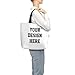 Custom Tote Bags for Women with Team Logo Text Picture,Personalized Tote Bag Gifts for Friend Mom Teacher Sister,Customized Reusable Shopping Handmade Totes Beach Bag for Business Work