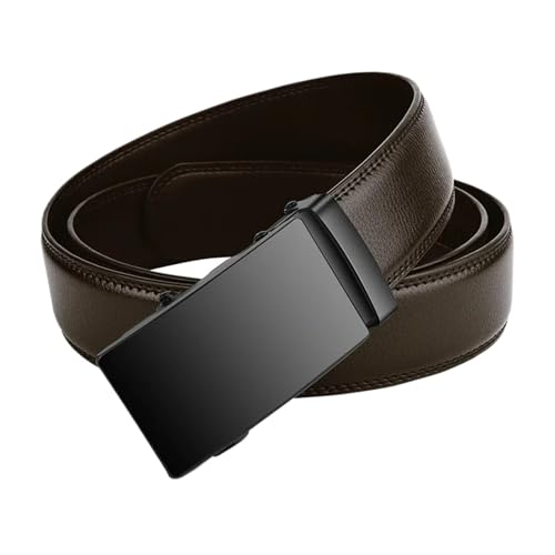 for Men Business Belt Men PU Leather Black Jeans Belts(PB Black)2