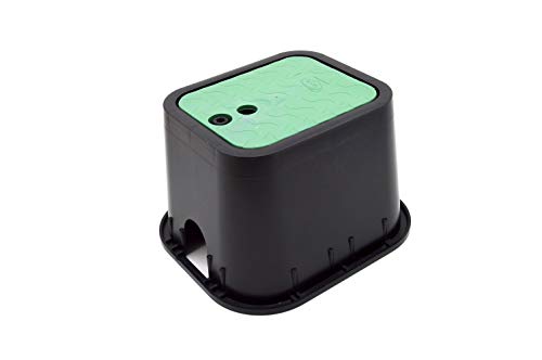 S&M 760808 Vergrabene Bewässerungsbox, 2 Ausgänge, Schwarz/Grün