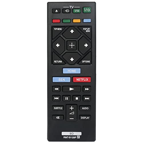RMT-B128P Replacement Remote Control Fit for Sony Blu-ray Disc DVD Player BDP-S1200 BDP-S3200 BDP-S4200 BDP-S5200 BDP-S6200 BDP-S7200