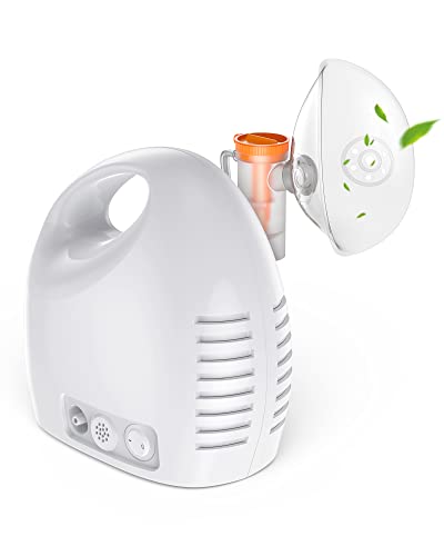 Nebulizer Machine for Adults and Kids, Compressor Nebulizer with Masks and Mouthpiece - One-Touch Switch (Easy to use)