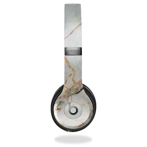 Skin Compatible with Beats Solo 4 - Antique Marble - Premium 3M Vinyl Protective Wrap Decal Cover - Easy to Apply | Crafted in The USA by MightySkins