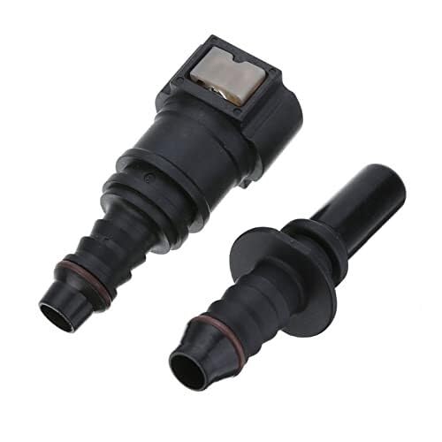 Boquilla de inyector 1 Juego De Acoplador De Manguera De Línea De Combustible Para Automóvil De 8 Mm (9,89 Pulgadas) Con Conector De Conexión De Liberación Rápida Inyector Combustible
