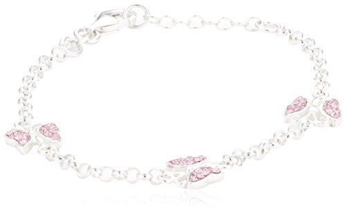 ZEEme for Kids Kinder Armband Silber 925 Sterling Silber Schmetterling 16/14cm Kristall pink 299260046-16-1 Cover