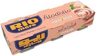 Rio Mare - Filod'olio Canned Tuna - Solid Light Tuna in Olive Oil - 3x65g - 3