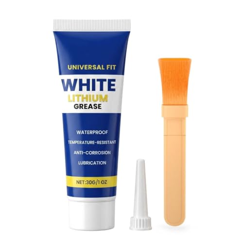 Image of White Lithium Grease, Multipurpose Lubricant Lithium Grease with Brush(30g)