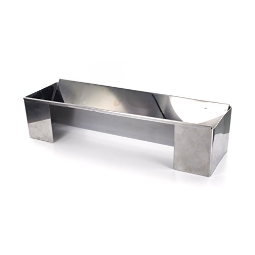 Lily cook - KP5345 - Moule à bûche Triangulaire en INOX argenté - Embouts Amovibles pour Un démoulage Facile - Dimensions 30,20 x 9,80 x 7,40 cm - Idée Cadeau