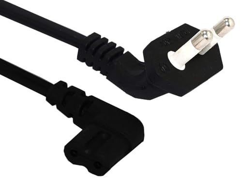 Image of Gamenophobia AC Power Cord for Xbox Series X /S, Xbox One S /X, PS5, PS4, PS3 - 2-Pin Right Angle (90) Universal Power Cable for Gaming Consoles, Laptop, Printer & Camera