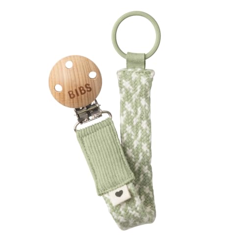 Image of BIBS Paci Braid | Made in Denmark | Sage /Ivory | ONE Size