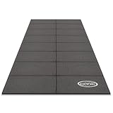 CXWXC Exercise Bike Mat 29.5” x 63” - Bike Trainer Floor Mat for Indoor Riding - Heavy Duty Fitness Equipment Mat for Treadmill Spin, Peloton, Stationary, Exercise Bike