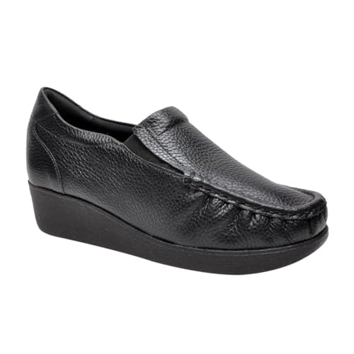 Mocassim Anabela Usaflex Preto