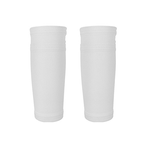 Leezo Soccer Calcetines De Protección con Bolsillo para Protectores Shin, Mangas De Pierna para Correr Ciclismo Fútbol Rugby Gimnasio Golf Tenis Cover