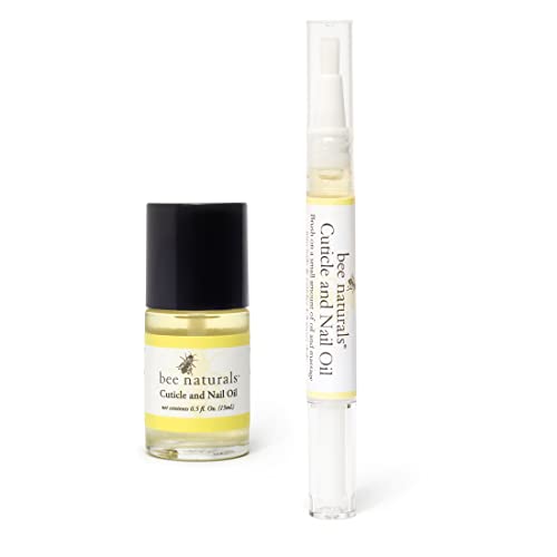 Bee Naturals Nail And Cuticle Oil Care Kit - Nail Oil For Repairing Cuticles - Treats Splitting, Dryness, Hangnails - Revitalizes And Softens With Vitamin E - Lavender, Lemon, Tea Tree Scent #TOP4