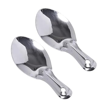Stainless Steel Idli Serving Spoon, 5.1 x 12.7 cm, Silver, Set of 2