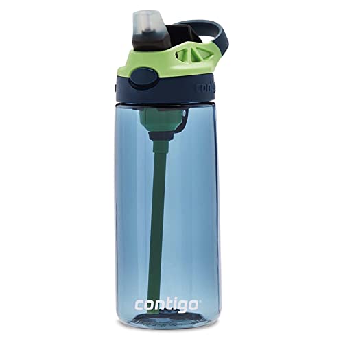 Image of Contigo Kids Straw Water Bottle with AUTOSPOUT Lid 20oz Blueberry