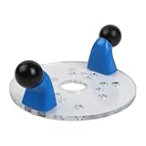 EasyByMall Transparente Fräserbasis mit verbesserter Stabilität, klare Acrylplatte für Holzbearbeitung, kompatibel mit den meisten Oberfräsen