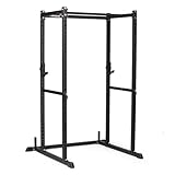 Titan Fitness T-2 Series Short Power Rack, Skinny Pull Up Bar, Pin and Pipe Safeties, Standard J-Hooks, for Home Garage Gym Weightlifting and Strength Training (Black, Rack Height: 83')