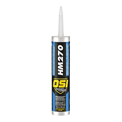 OSI HM270 Construction Silicone Sealant Clear, 10 Fl Oz, Cartridge, 0.763 CDM Cover