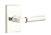 Emtek Full Dummy Set, Modern Rectangle Rosette, Hercules Lever, Non-Handed, (Polished Nickel)