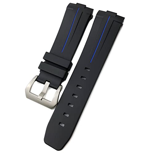 Bracelet silicone 24mm Panerai incurvé pour éliminer le vide du boîtier