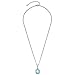 Produktbild Leonardo Jewels Halskette Gigi, Kette aus Edelstahl mit Anhänger, Glas-Kristall, blau, silber, 45-50 cm, Anker-Kette, Damen Schmuck, 1 Stück 022825