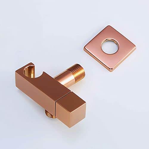 Rociador de pañales de tela para bebés de mano oro rosa kit de ducha de bidé 5
