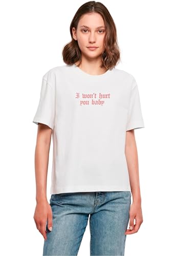 Miss Tee Mst073-won't Hurt Tee T-Shirt, Bianco, M Donna