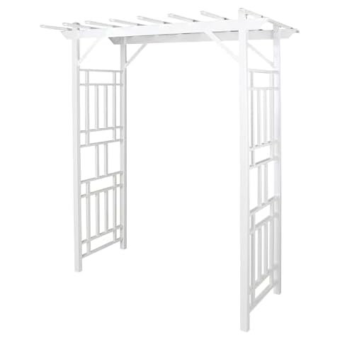 Dura-Trel Outdoor Garden Arch, Wellington Arbor Trellis for Climbing Plants, 72" x 85" Cover