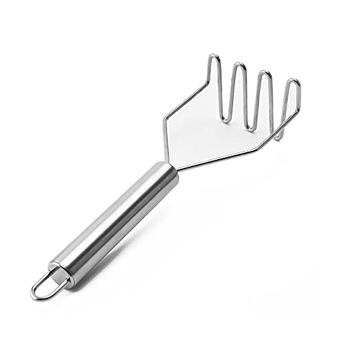 Potato Mashers, Potato Masher Stainless Steel Professional Kitchen Cooking Utensil Non Slip Handle Vegetable Masher Ricer