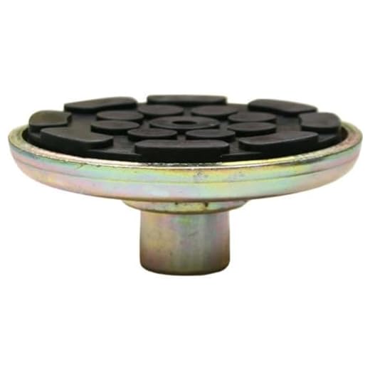 Elite Tool Center 2 Post Car Truck Automotive Lift Round Adapter with Rubber Pad (1 1/2" Peg)