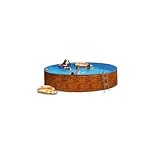  Piscina acero etnica promo imitacion madera 4,50x0,90m 8102