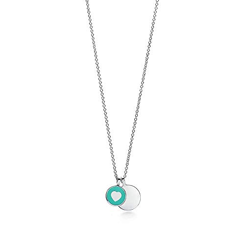 Collier en argent 925 cœur et lune, pendentif perles discret pour femme