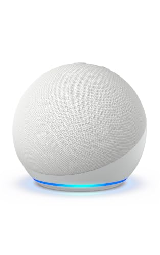 Echo Dot (Newest gen) | Bluetooth smart speaker with big vibrant sound and Wi-Fi | Glacier White, with Alexa+ Early Access