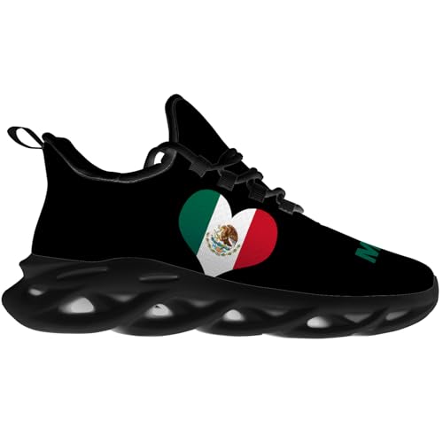 Mexico Flag Shoes for Women Men Running Shoes Athletic Sneakers Breathable Walking Tennis Shoes Gifts for Women Men3