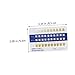 Vaguelly 40pcs Teeth Shade Chart PVC Tooth Guide Guide Oral Supply Contrast Cards