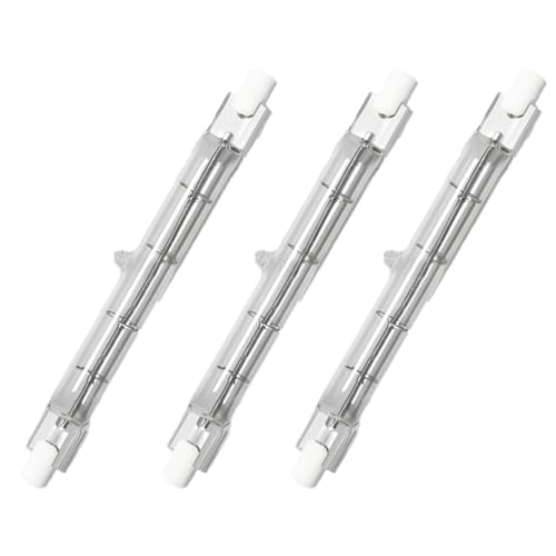 WOLTHID Bombilla R7S 118mm 220V Regulable 100W 150W 200V 300W 500w Bombillas halógenas 2700k blanco cálido J118 Bombillas lineales de tungsteno de ahorro de energía 150W 3PCS