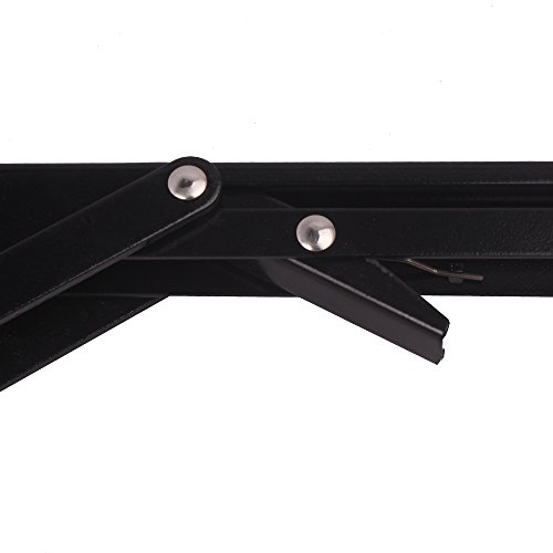 8" Folding Shelf Brackets, 2 Pack Heavy Duty Metal Collapsible Shelf Bracket For Bench Table, Shelf Hinge Wall Mounted Space Saving Diy Bracket, Max Load: 150 Lb #TOP5