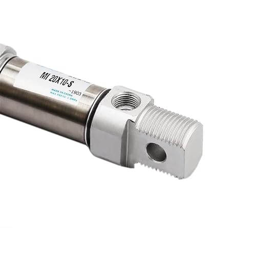 Cilindro neumático de acero inoxidable con doble efecto de 12mm de diámetro 6