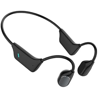 FANSAISI Bone Conduction Hearing Headsets, Wireless Open Ear Earphones with HD Sound Pickup Microphone for Conversations Lightweight All Day Wear
