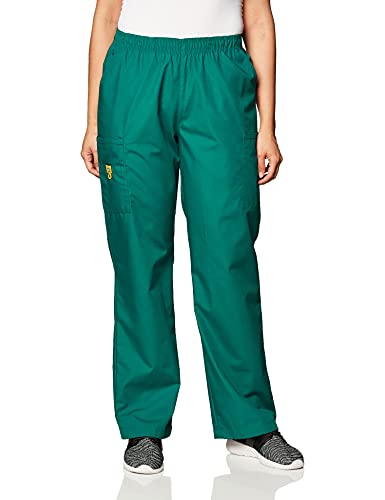 Pantalon cargo WonderWink femme vert 2XL Petite avec ceinture élastique