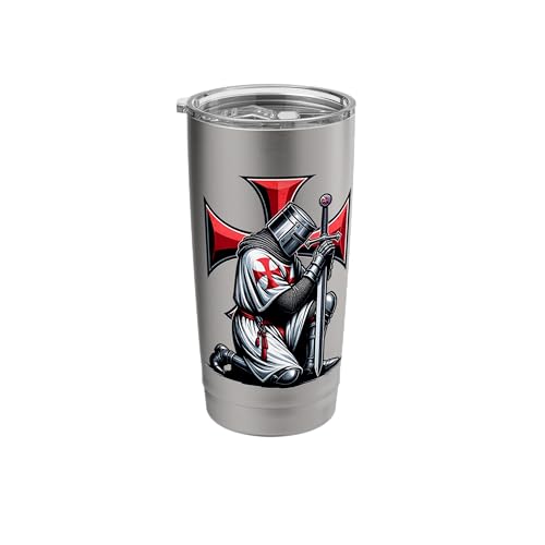 Knight Templar Christian Warrior Crusader Stainless Steel Insulated Tumbler