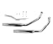 Paughco 1-3/4" 38" Long Staggered Dual Tapered Exhaust System 730ETM