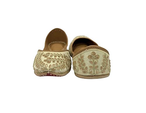 Multi Punjabi Jutti for Women's Wedding Shoes Traditional Handmade Ethnic Brdial Soft Flat Leather Jooti4
